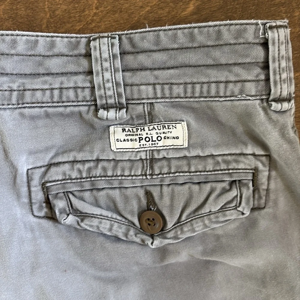 Polo Ralph Lauren Cargo Shorts Men’s Size 36 Gray Cotton